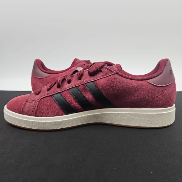 Adidas Grand Court‎ Base 00 Men\'s size 11 Burgundy Suede Causal Shoes JQ6015 main image 7